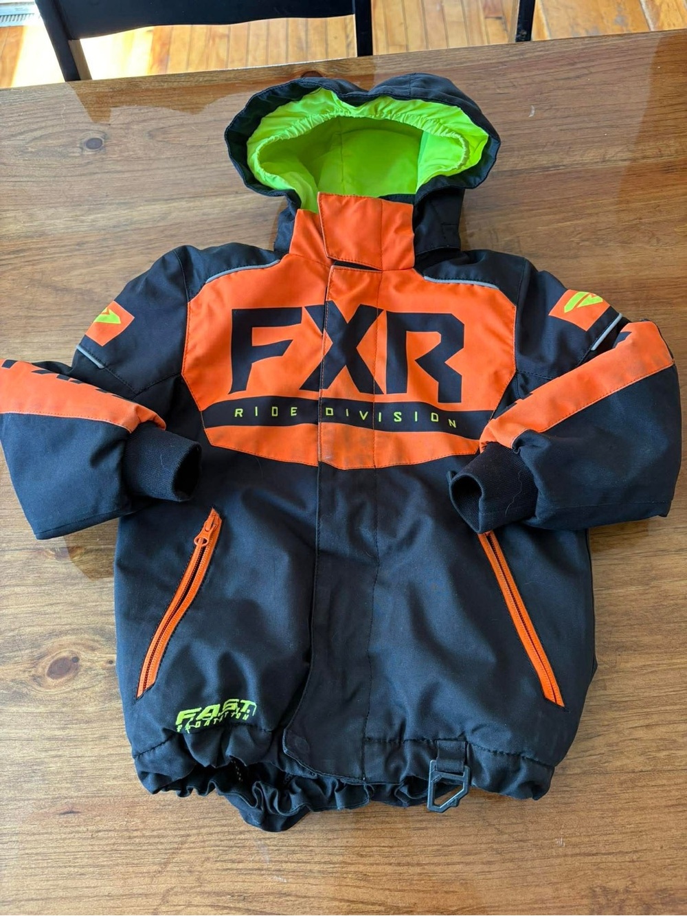 FXR Insulated Jacket - Black with Orange Accents new never use
